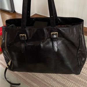 HOBO Brand Black leather tote